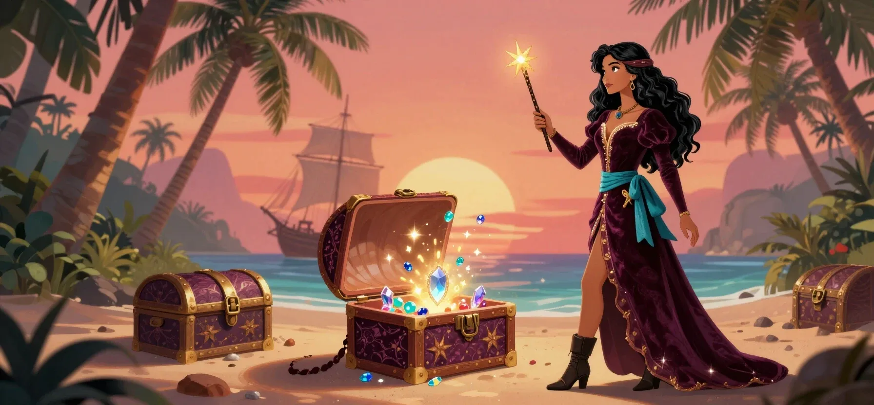 Cherry Casino bonus chest with coins and star tokens